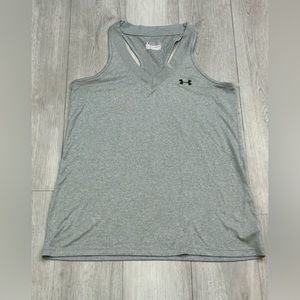 Under Armour Women’s Semi Fitted Heat Gear Large Tank Top Gray